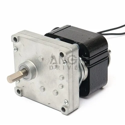 AC-reductiemotor met gearceerde polen